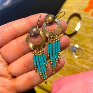 Genuine Sterling Silver/Turquoise earrings
